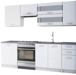 TEMPO KONDELA Ansamblu bucătărie 2, 4 m, alb, FABIANA