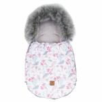 MT MTT Combo Bundazsák - Fehér alapon rózsaszín tölgyfa levelek