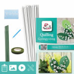  Gyöngyvirág - Quilling minta (70db csík 10db mintához és leírás, eszközök)