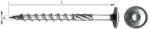 MK Suruburi Cu Cap Torx Torbante T40 8x300mm, 50/set (mk-ucsp08300) - pcone