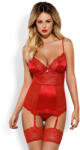 Obsessive Lovica Corset & Thong Red L/XL