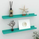 vidaXL Rafturi de perete, 2 buc. , albastru, 60x9x3 cm (326710) Raft