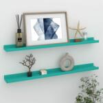 vidaXL Rafturi de perete, 2 buc. , albastru, 80x9x3 cm (326711) Raft