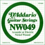 D'Addario NW049 - Nickel Wound Electric Guitar Single String, . 049 - C031CC