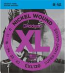 D'Addario EXL120 - Nickel Wound Electric Guitar Strings, Super Light, 9-42 - C025C