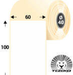Tezeko 60 * 100 mm-es, 1 pályás hűtőházi direkt termál etikett címke (600 címke/tekercs) (T0600010000-002) - cimke-nyomtato