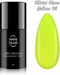Naní Oja semipermanenta NANI Amazing Line 5 ml - Glitter Neon Yellow