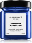Vila Hermanos Apothecary Cobalt Blue Grapefruit & Citrus Lime ароматна свещ 150 гр