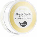 PETITFÉE Black Pearl & Gold хидрогелова маска за зоната около очите 60 бр