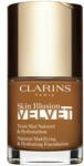 Clarins Skin Illusion Velvet течен фон дьо тен с матов завършек с подхранващ ефект цвят 118.5N 30ml