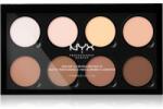 NYX Professional Makeup Highlight & Contour PRO контурираща палитра за лице 8x2, 7 гр