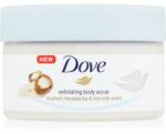 Dove Exfoliating Body Scrub Crushed Macadamia & Rice Milk подхранващ скраб за тяло 225ml