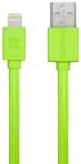 XtremeMac szövet borítású lapos Lightning kábel - Zöld (XCL-USB-53)