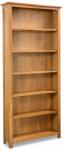 vidaXL Bibliotecă cu 6 rafturi, 80 x 22, 5 x 180 cm, lemn masiv stejar (244470) Biblioteca