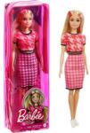 Mattel Fashionista barátnők baba - Rózsaszín ruhában (GRB59/FBR37)