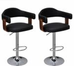 vidaXL Scaune de bar, 2 buc. , lemn curbat (241690)
