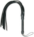 EasyToys Flogger - puha műbőr korbács (fekete) - erotikashow