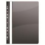 NOKI Dosar A4 Noki plastic cu sina si multiperforatii 25/set negru (DNOK482011190-25)