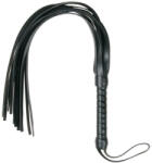 EasyToys Flogger - puha műbőr korbács (fekete) - sexshopcenter
