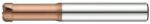 Hansong 4mm R1, 0 l12 L70 D6 tórusz aláköszörült szárú HSC maró 55HRC-ig - Hansong - 4HIT-040-R10-120-670