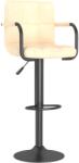 vidaXL Scaun de bar, crem, catifea (334647)