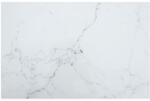vidaXL Blat masă alb 100x62 cm 8 mm sticlă securizată design marmură (322259)