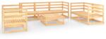 vidaXL Set mobilier de grădină, 8 piese, lemn masiv de pin (3075454) - comfy