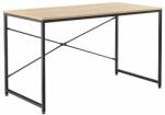  Íróasztal tölgy/fekete, 100x60 cm, MELLORA (0000296576)