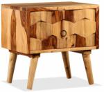 vidaXL Noptieră cu 1 sertar, lemn masiv de sheesham (244926) - comfy
