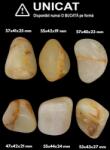 Palm Stone Calcit Galben Natural - 47-57 x 40-44 x 19-25 mm - (XXL) - Unicat
