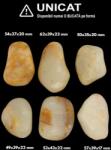 Palm Stone Calcit Galben Natural - 49-62 x 35-43 x 17-22 mm - (XXL) - Unicat