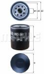 MAHLE Filtru ulei MAHLE OC 1397 (OC 1397) - automobilus