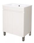 Inter Ceramic Долен шкаф за баня ICP 5981, Inter Ceramic, PVC, бял, с умивалник, 60.4x38x81.5см (5981)