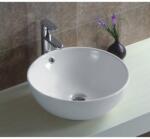 Inter Ceramic Мивка за баня ICB 873, монтаж върху плот, порцелан, бял, 43x43x17.5см (873)