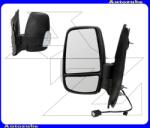 FORD TRANSIT 6 2014.05-2019.04 Visszapillantó tükör bal "RÖVID-karos" kívűlről állítható, domború tükörlappal, fehér irányjelzővel, fekete borítással (kar: 110mm) FD9137004