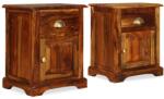 vidaXL Noptieră 40 x 30 x 50 cm 2 buc, lemn masiv de sheesham (243939)