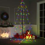 vidaXL Brad Crăciun conic 240 LED-uri, 118x180 cm, interior & exterior (328585) - vidaxl