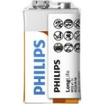 Philips Baterie Philips Longlife 9V (E), 1 folie 6F22L1F / 10 Baterii de unica folosinta