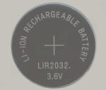  Li-Ion LIR2032 45mAh 3.6V újratölthető akku / akkumulátor / elem / gombelem
