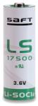 Saft lithium elem 3, 6V A LS17500 (SAFT-LS17500)