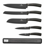 Berlinger Haus Set cutite otel inoxidabil cu suport magnetic (6 piese) Metallic Line Carbon Pro Edition Berlinger Haus BH 2682 (BH/2682)