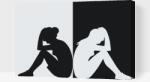  Festés számok szerint - Fehér vs fekete Méret: 40x60cm, Keretezés: Keret nélkül (csak a vászon)