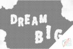  PontPöttyöző - Dream big Méret: 40x60cm, Keretezés: Keret nélkül (csak a vászon), Szín: Piros