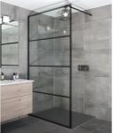 Water Fun Walk-in || Black zuhanyfal 110, 200cm, 8mm, NANO (WIB-1100) - zuhanykabinpont