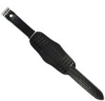 Curea Ceas Retro din Piele Naturală, 18mm - Neagră (WZ4707) (WZ4707)