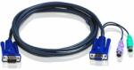  Cable VGA exten, 15F/15M, with PS2, 1.8m