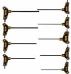TOYA Комплект Т-образни отвертки VOREL, TORX, Tx10 - Tx50, 9 части (EURO 56639)