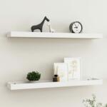 vidaXL Rafturi de perete Loggia, 2 buc. , alb și stejar, 80x15x4 cm MDF (330235) Raft