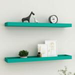 vidaXL Rafturi de perete Loggia, 2 buc. , albastru, 80x15x4 cm, MDF (330239) Raft