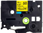 AIMO Banda laminata compatibila Brother TZe-631, 12 mm, negru pe galben, pentru avertizare vizuala, identificare rapida si marcaje de atentionare (BHATZE631)
